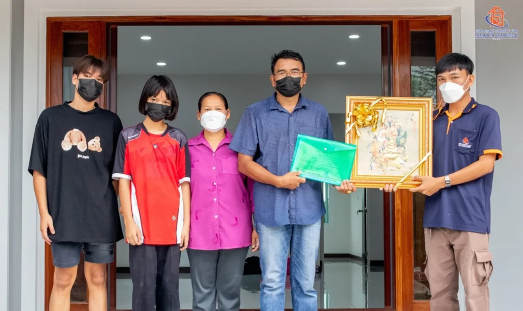 ส่งมอบบ้าน คุณชาญชัย (ต.เจียด อ.เขมราฐ จ.อุบลราชธานี)