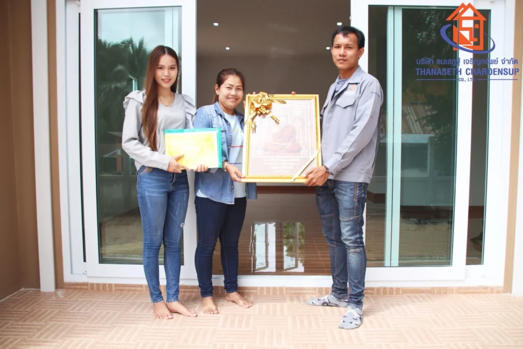 ส่งมอบบ้าน บ้านคุณบุปผา (ต.บุ่งหวาย อ.วารินชำราบ จ.อุบลราชธานี)