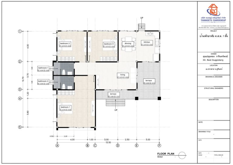ส่งมอบบ้าน คุณปทุมทอง – ผลงานรับสร้างบ้าน อ.ปราสาท จ.สุรินทร์