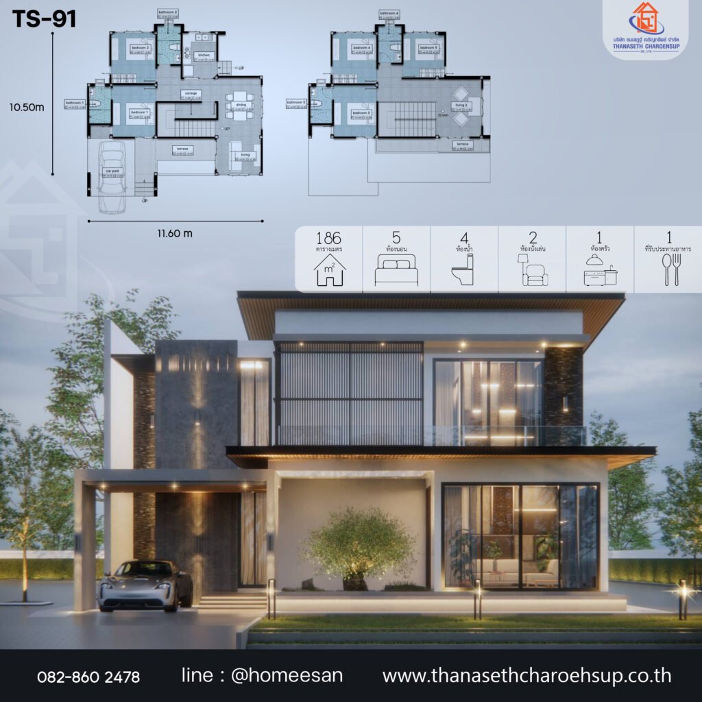 แบบบ้าน TS-91