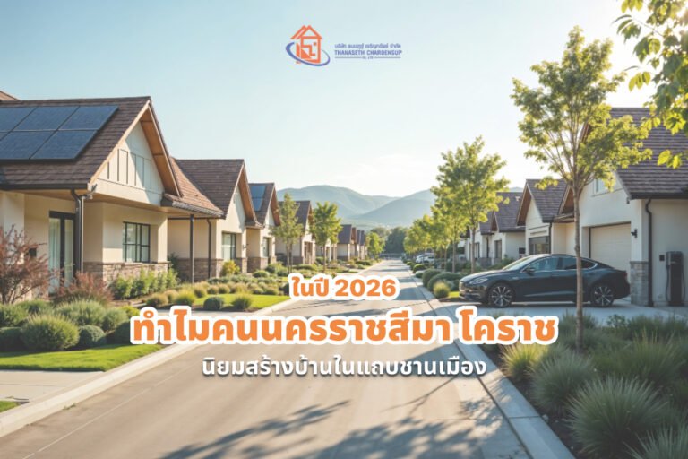 ในปี 2026 ทำไมคนนครราชสีมา โคราช นิยมสร้างบ้านในแถบชานเมือง