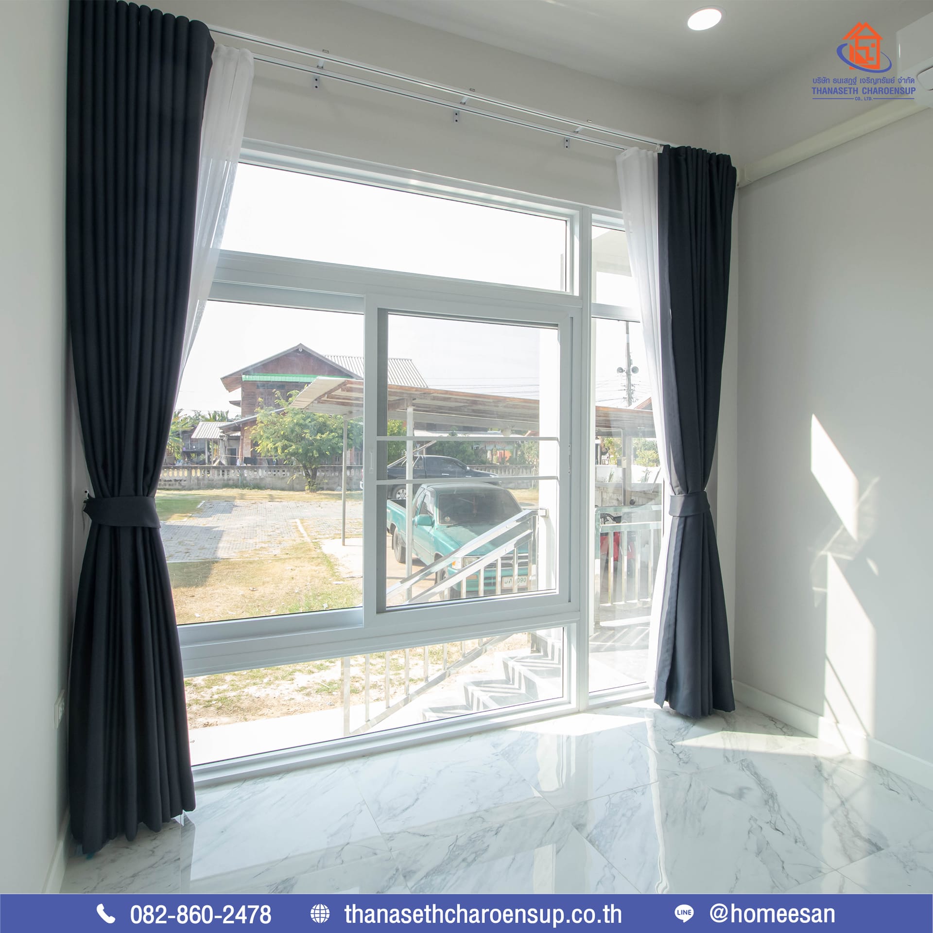 ส่งมอบบ้านคุณทองใบ ผลงานรับสร้างบ้าน (อ.กมลาไสย จ.กาฬสินธุ์)