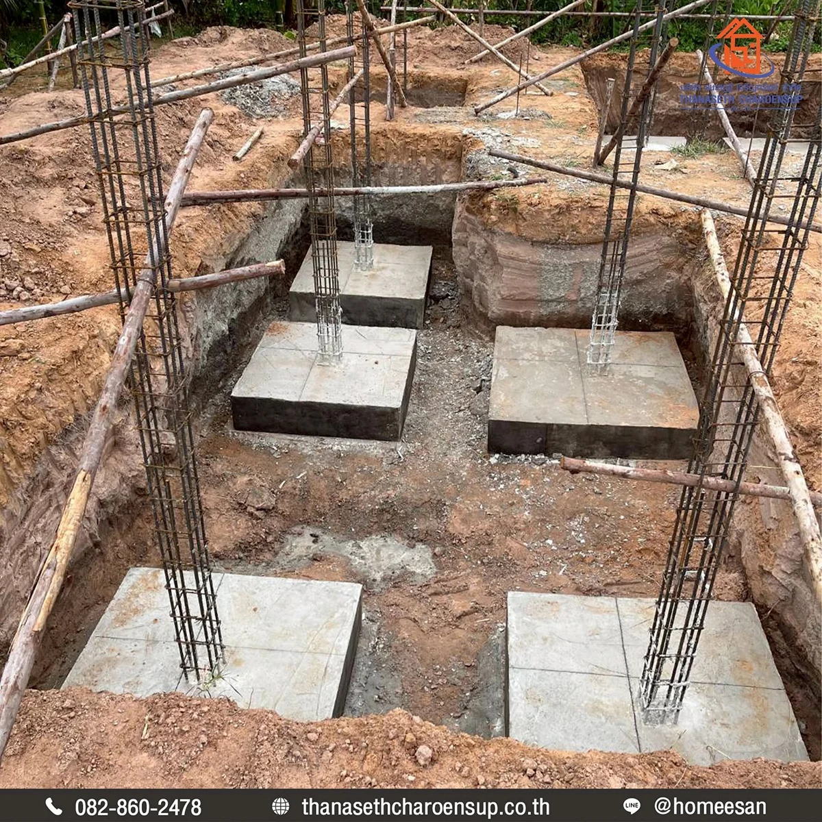 งานโครงสร้างและโครงหลังคา หน้างาน อ.ขุขันธ์ จ.ศรีสะเกษ