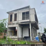 งานก่อสร้างโครงสร้างบ้านเดี่ยว 2 ชั้น พิกัด อ.ตระการพืชผล จ.อุบลราชธานี