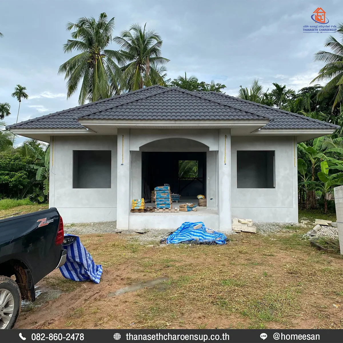 งานสร้างบ้าน ต.ปรีอใหญ่ อ.ขุขันธ์ จ.ศรีสะเกษ