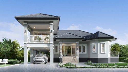 บริษัทรับสร้างบ้านทั่วภาคอีสาน แบบบ้าน TS-97